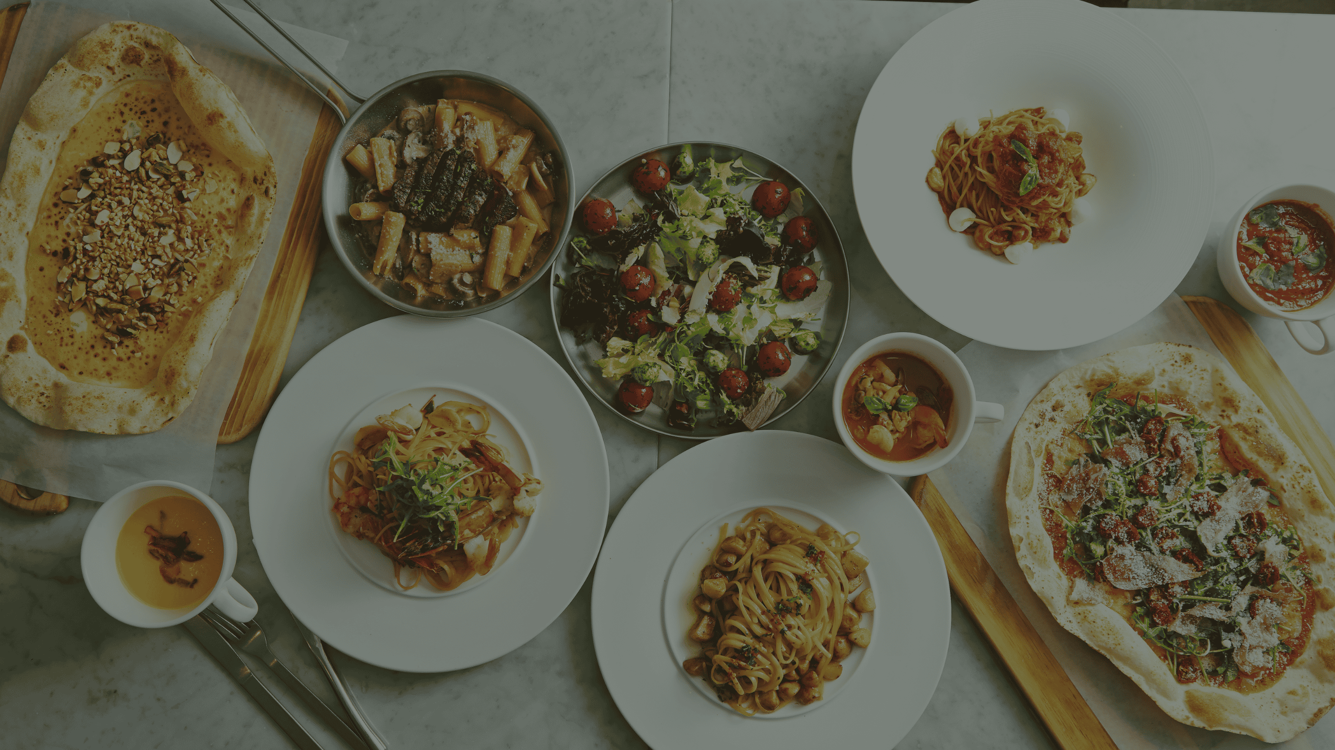 The background image shows various Indian/Nepalese dishes like curry, naan bread, chowmein and other traditional Indian/Nepalese cuisine items at Third Eye Windsor, 515