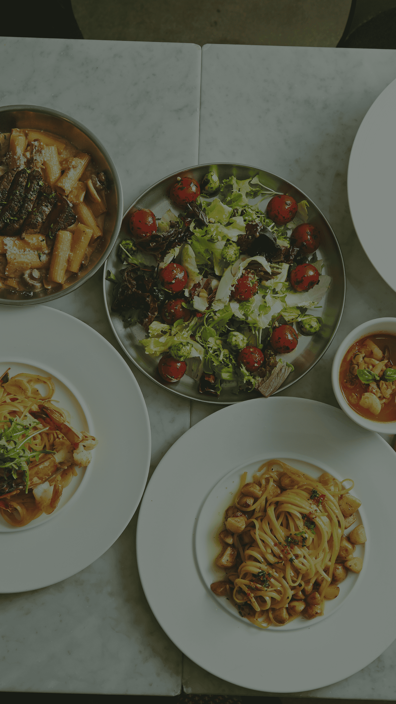 The background image shows various Indian/Nepalese dishes like curry, naan bread, chowmein and other traditional Indian/Nepalese cuisine items at Third Eye Windsor, 515
