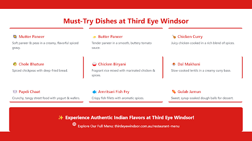 Must try dishes