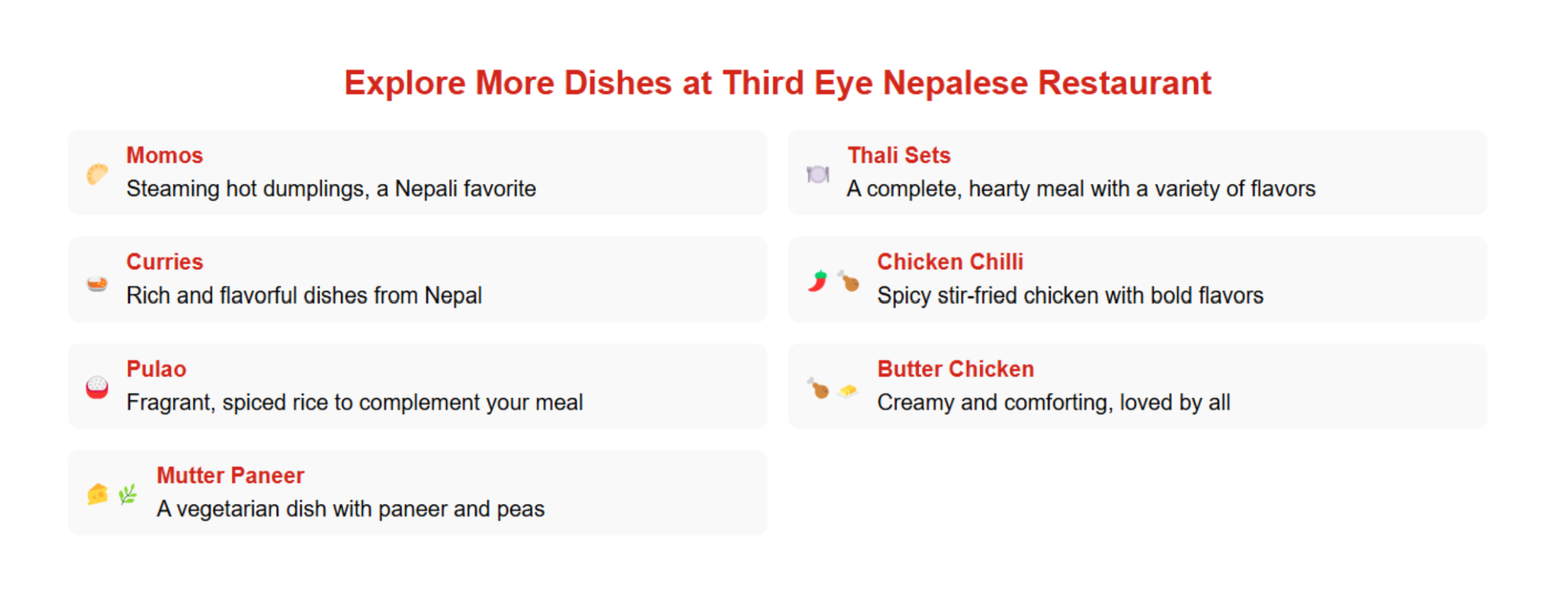 Explore Dishes